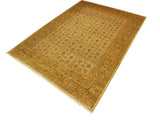 handmade Traditional Design Lt. Gray Gold Hand Knotted RECTANGLE 100% WOOL area rug 9x12