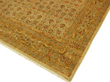 handmade Traditional Design Lt. Gray Gold Hand Knotted RECTANGLE 100% WOOL area rug 9x12