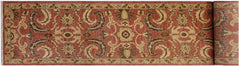 handmade Traditional Kafkaz Pink Tan Hand Knotted RUNNER 100% WOOL area rug 3 18