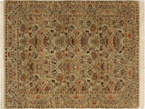 Heritage Kathi Lt. Green/Rust Wool Rug - 4'0'' x 6'1''