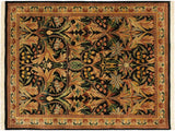 International Pak Persian Latanya Black/Beige Wool Rug - 4'1'' x 5'1''