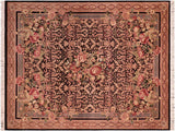 Pak Persian Marisela Black/Brown Wool Rug - 8'2'' x 10'5''