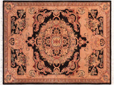 Pak Persian Damaris Black/Tan Wool Rug - 4'6'' x 7'2''