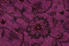 A02864, 7 8"x 8 1",Over Dyed                     ,8x8,Purple,RED,Hand-knotted                  ,Pakistan   ,100% Wool  ,Round      ,652671149283