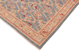 handmade Transitional Kafkaz Chobi Ziegler Blue Tan Hand Knotted RECTANGLE 100% WOOL area rug 6 x 9