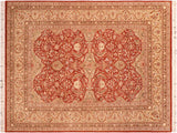 Heritage Nichol Rust/Beige Wool Rug - 6'0'' x 9'3''