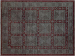 A03357, 7 9"x 911",Over Dyed                     ,8x10,Silver,LT. GRAY,Hand-knotted                  ,Pakistan   ,100% Wool  ,Rectangle  ,652671153976