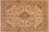 Bohemian Heriz Ziegler Julio Tan Gray Hand-Knotted Rug - 8'2'' x 9'8''