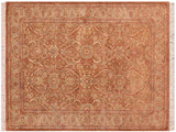 Heritage Jenise Brown/Beige Wool Rug - 4'7'' x 6'11''