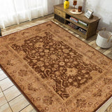 handmade Traditional Kafkaz Chobi Ziegler Brown Tan Hand Knotted RECTANGLE 100% WOOL area rug 9 x 12