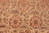 handmade Transitional Kafkaz Chobi Ziegler Red Tan Hand Knotted RECTANGLE 100% WOOL area rug 6 x 9