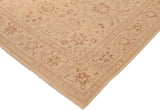 handmade Traditional Kafkaz Chobi Ziegler Beige Brown Hand Knotted RECTANGLE 100% WOOL area rug 10 x 13