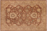 Shabby Chic Ziegler Brandon Brown Tan Hand-Knotted Wool Rug - 10'0'' x 13'9''