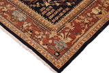 handmade Traditional Kafkaz Chobi Ziegler Blue Brown Hand Knotted RECTANGLE 100% WOOL area rug 10 x 14