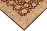 handmade Traditional Lahore Brown Beige Hand Knotted RECTANGLE 100% WOOL area rug 10 x 14