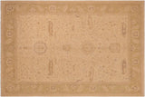 Bohemien Ziegler Merissa Tan Green Hand-Knotted Wool Rug - 9'10'' x 14'0''