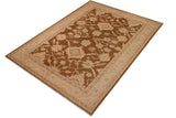 handmade Traditional Kafkaz Chobi Ziegler Brown Beige Hand Knotted RECTANGLE 100% WOOL area rug 10 x 14