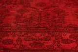 A05196, 9 3"x1111",Over Dyed                     ,9x12,Red,ROSE,Hand-knotted                  ,Pakistan   ,100% Wool  ,Rectangle  ,652671195808