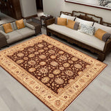 handmade Traditional Kafkaz Chobi Ziegler Brown Beige Hand Knotted RECTANGLE 100% WOOL area rug 8 x 10