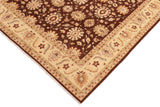 handmade Traditional Kafkaz Chobi Ziegler Brown Beige Hand Knotted RECTANGLE 100% WOOL area rug 8 x 10