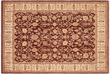 Boho Chic Ziegler Xenia Brown Ivory Hand-Knotted Wool Rug - 8'4'' x 10'7''