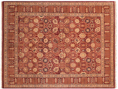 handmade Traditional Tabriz Aubergine Aubergine Hand Knotted RECTANGLE 100% WOOL area rug 8x10