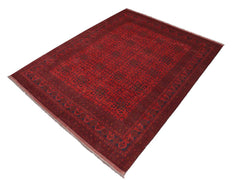 handmade Tribal Biljik Khal Mohammadi Red Blue Hand Knotted RECTANGLE 100% WOOL area rug 10x13