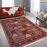 handmade Transitional Kafkaz Chobi Ziegler Red Blue Hand Knotted RECTANGLE 100% WOOL area rug 8 x 9