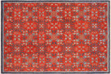 Bohemien Ziegler Roland Rust Blue Hand-Knotted Wool Rug - 8'1'' x 9'11''