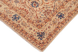 handmade Transitional Kafkaz Chobi Ziegler Tan Blue Hand Knotted RECTANGLE 100% WOOL area rug 8 x 10