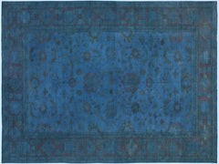 A09912,1111"x17 2",Over Dyed                     ,12x17,Blue,BLUE,Hand-knotted                  ,Pakistan   ,100% Wool  ,Rectangle  ,652671180354