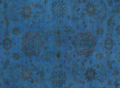 A09912,1111"x17 2",Over Dyed                     ,12x17,Blue,BLUE,Hand-knotted                  ,Pakistan   ,100% Wool  ,Rectangle  ,652671180354