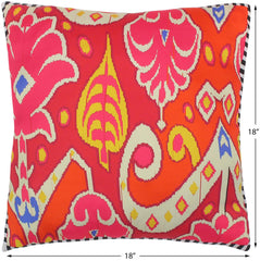 handmade Turkish Throw Pillow Pink Beige  SQUARE SILK area rug