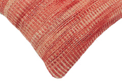 handmade Modern Red Beige Hand-Woven SQUARE 100% WOOL Pillow