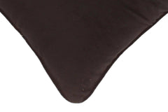 handmade  Pillow Black Black Hand-Woven SQUARE VELVET pillow