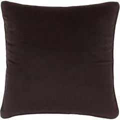 handmade  Pillow Black Black Hand-Woven SQUARE VELVET pillow