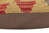 handmade Traditional Pillow Gold Red Hand-Woven SQUARE 100% WOOL  Hand woven turkish pillow  PILLOW