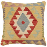 Rustic Cynthia Turkish Hand-Woven Kilim Pillow - 20 x 20