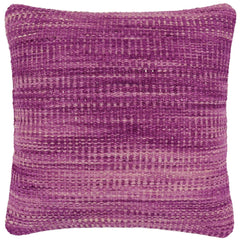 handmade Modern Pillow Purple Beige Hand-Woven SQUARE 100% WOOL  Hand woven turkish pillow  2 x 2