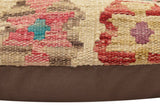 handmade Traditional Pillow Red Blue Hand-made SQUARE 100% WOOL Hand woven turkish pillow2' x 2'